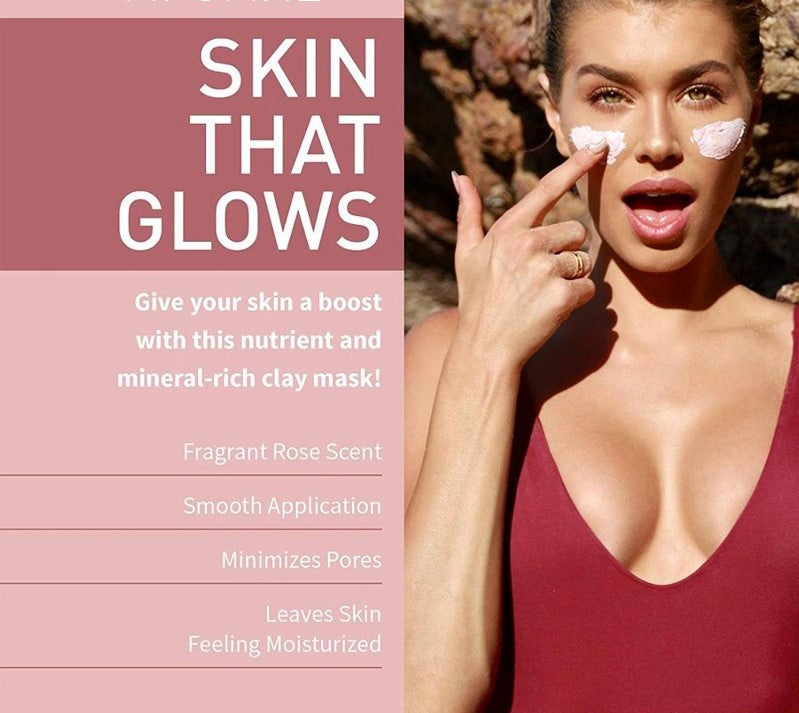 Pink Rose Clay Mask (Black Head Remover and Shrinks Pores)