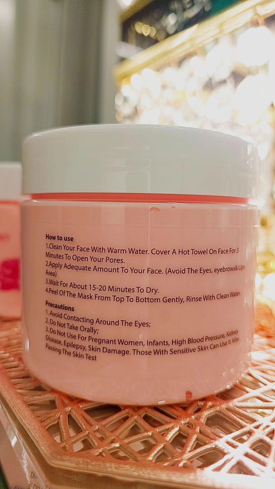 Pink Rose Clay Mask (Black Head Remover and Shrinks Pores)