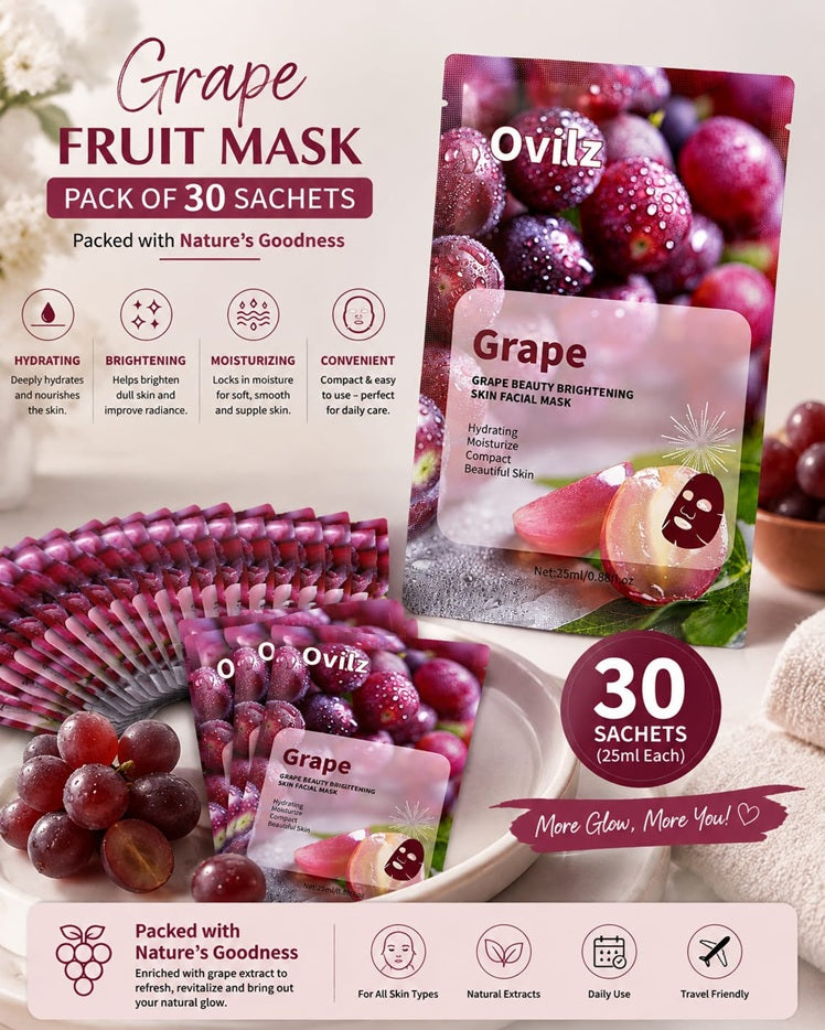 Skinlightening Fruit Masks - Packed with Nature's Goodness (Pack of 30)