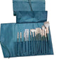 Fourteen Piece Makeup Brush Set Plus Eyeliner Eyelash Kit