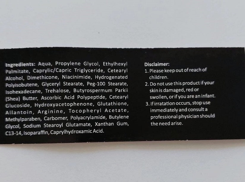 Vitamin C Brightening Face Cream with Berry Glutathione and Vitamin C