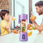 Mini Fruit Juicer Ice Smoothie 6 Blade Mini Home USB Rechargeable Portable Blender