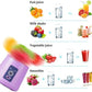 Mini Fruit Juicer Ice Smoothie 6 Blade Mini Home USB Rechargeable Portable Blender