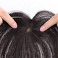 Silk Base Toupee Natural Black Womens Human Hair Topper