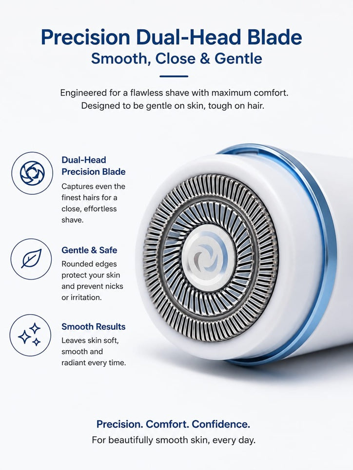 Dual-Head Electric Trimmer & Shaver for Men and Women