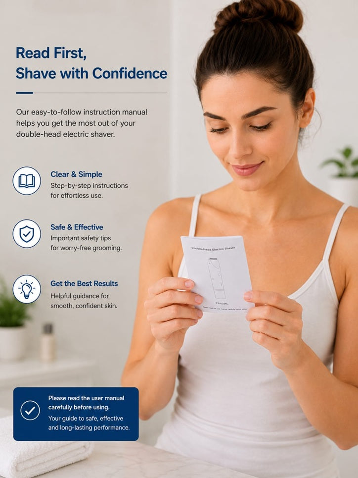 Dual-Head Electric Trimmer & Shaver for Men and Women