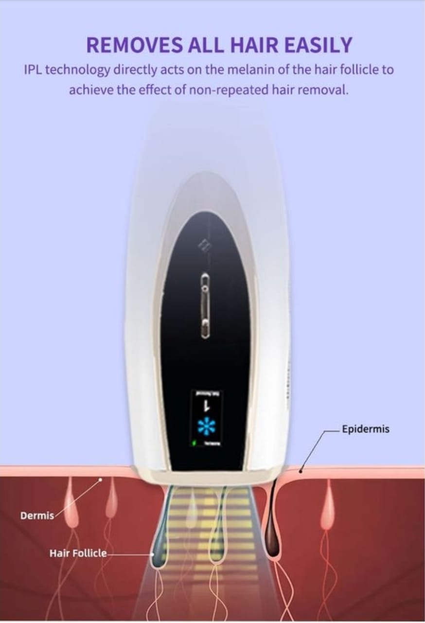 Ice Cooling IPL Hair Removal Device