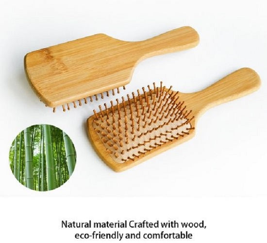 ECO friendly wooden brush wooden pin paddle brush bamboo brush